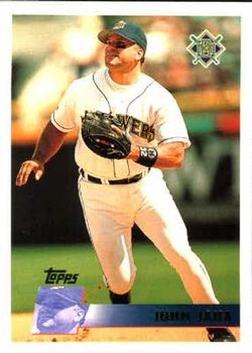 #317 John Jaha - Milwaukee Brewers - 1996 Topps Baseball