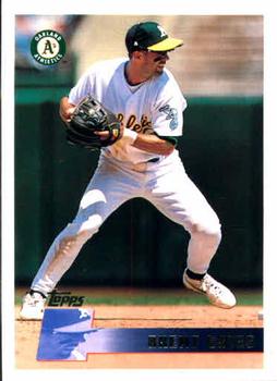 #31 Brent Gates - Oakland Athletics - 1996 Topps Baseball