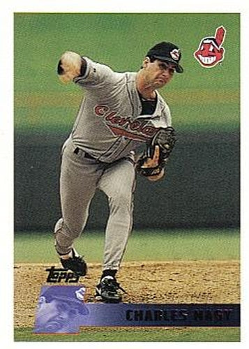 #326 Charles Nagy - Cleveland Indians - 1996 Topps Baseball