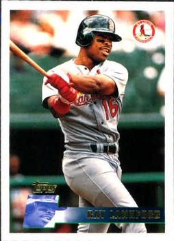 #327 Ray Lankford - St. Louis Cardinals - 1996 Topps Baseball