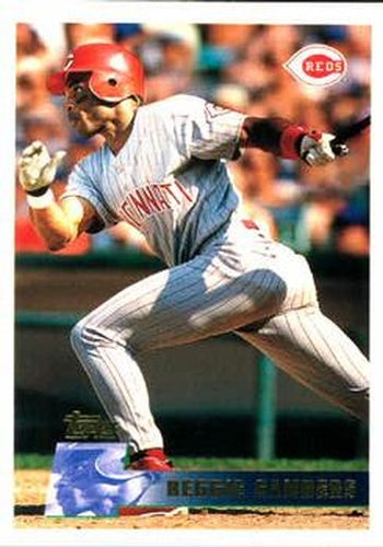 #330 Reggie Sanders - Cincinnati Reds - 1996 Topps Baseball