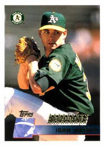 #349 John Wasdin - Oakland Athletics - 1996 Topps Baseball
