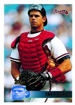 #367 Javy Lopez - Atlanta Braves - 1996 Topps Baseball