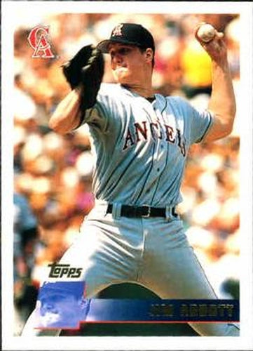 #372 Jim Abbott - California Angels - 1996 Topps Baseball