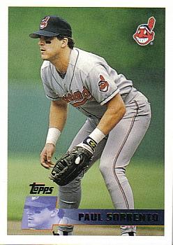 #373 Paul Sorrento - Cleveland Indians - 1996 Topps Baseball
