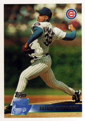 #381 Jaime Navarro - Chicago Cubs - 1996 Topps Baseball