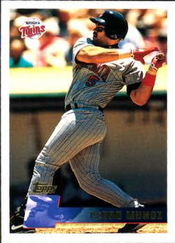#384 Pedro Munoz - Minnesota Twins - 1996 Topps Baseball