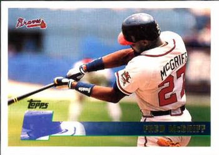 #389 Fred McGriff - Atlanta Braves - 1996 Topps Baseball