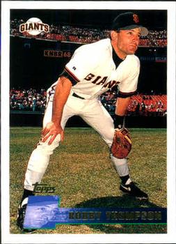 #391 Robby Thompson - San Francisco Giants - 1996 Topps Baseball