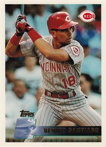 #394 Benito Santiago - Cincinnati Reds - 1996 Topps Baseball