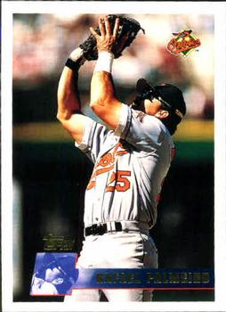 #395 Rafael Palmeiro - Baltimore Orioles - 1996 Topps Baseball