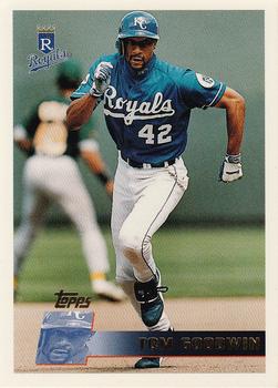 #39 Tom Goodwin - Kansas City Royals - 1996 Topps Baseball