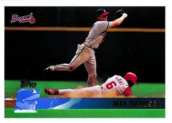#406 Jeff Blauser - Atlanta Braves - 1996 Topps Baseball