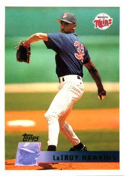 #407 LaTroy Hawkins - Minnesota Twins - 1996 Topps Baseball