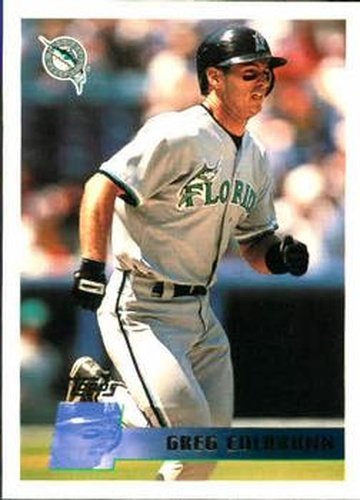 #408 Greg Colbrunn - Florida Marlins - 1996 Topps Baseball
