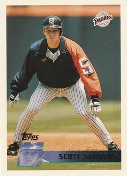 #58 Scott Sanders - San Diego Padres - 1996 Topps Baseball
