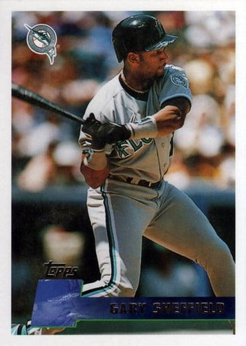 #80 Gary Sheffield - Florida Marlins - 1996 Topps Baseball