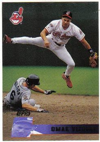 #84 Omar Vizquel - Cleveland Indians - 1996 Topps Baseball
