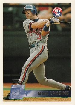 #86 Mike Lansing - Montreal Expos - 1996 Topps Baseball