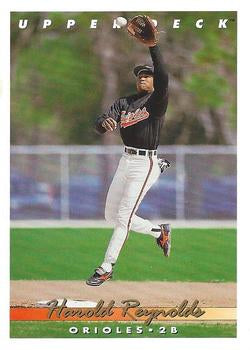 #803 Harold Reynolds - Baltimore Orioles - 1993 Upper Deck Baseball