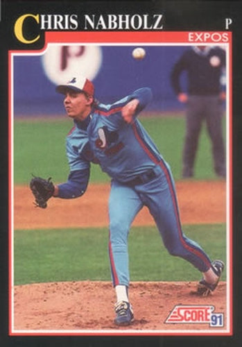 #804 Chris Nabholz - Montreal Expos - 1991 Score Baseball