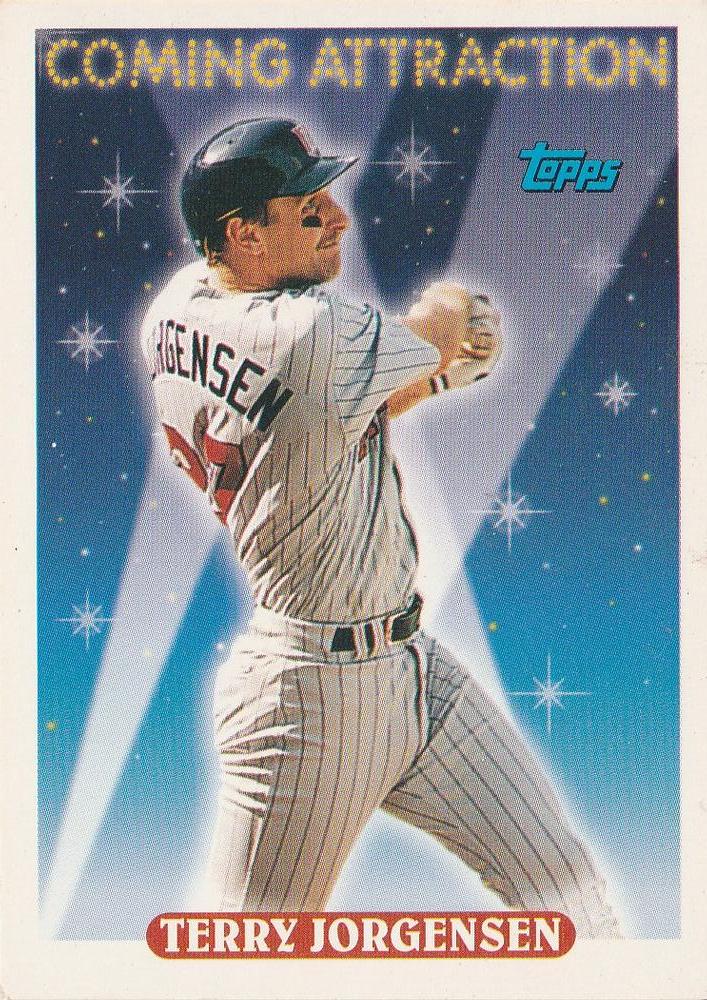 #805 Terry Jorgensen - Minnesota Twins - 1993 Topps Baseball