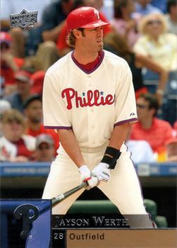 #807 Jayson Werth - Philadelphia Phillies - 2009 Upper Deck Baseball