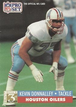 #808 Kevin Donnalley - Houston Oilers - 1991 Pro Set Football