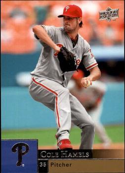 #808 Cole Hamels - Philadelphia Phillies - 2009 Upper Deck Baseball