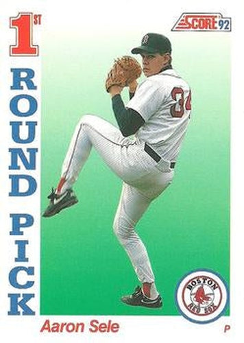 #809 Aaron Sele - Boston Red Sox - 1992 Score Baseball