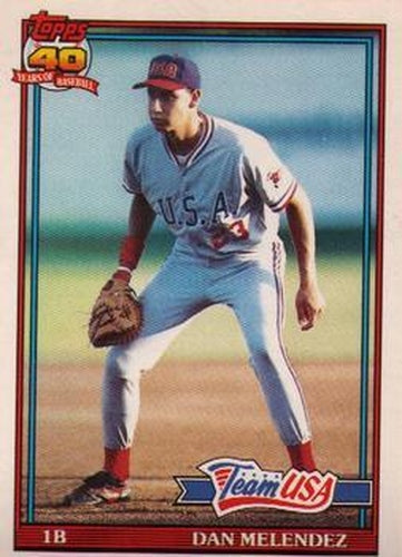 #80T Dan Melendez - USA - 1991 Topps Traded Baseball