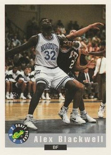 #80 Alex Blackwell - Monmouth Hawks - 1992 Classic Draft Basketball