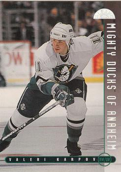 #80 Valeri Karpov - Anaheim Mighty Ducks - 1995-96 Leaf Hockey