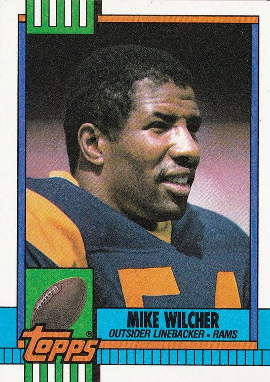 #80 Mike Wilcher - Los Angeles Rams - 1990 Topps Football
