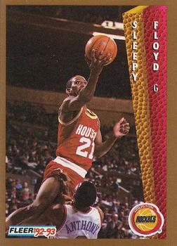 #80 Sleepy Floyd - Houston Rockets - 1992-93 Fleer Basketball