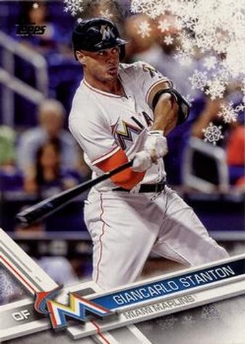 #HMW80 Giancarlo Stanton - Miami Marlins - 2017 Topps Holiday Baseball