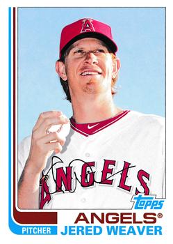 #80 Jered Weaver - Los Angeles Angels - 2013 Topps Archives Baseball