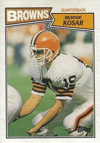 #80 Bernie Kosar - Cleveland Browns - 1987 Topps Football