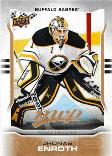 #80 Jhonas Enroth - Buffalo Sabres - 2014-15 Upper Deck MVP Hockey