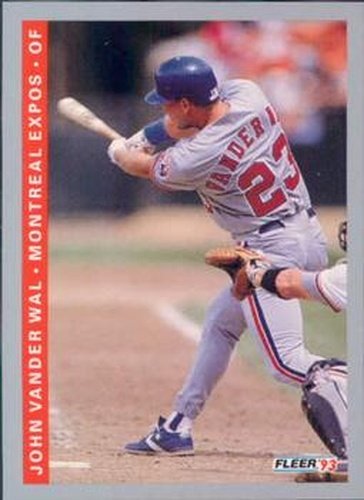 #80 John Vander Wal - Montreal Expos - 1993 Fleer Baseball