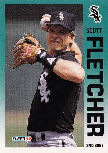 #80 Scott Fletcher - Chicago White Sox - 1992 Fleer Baseball