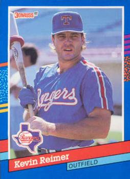 #80 Kevin Reimer - Texas Rangers - 1991 Donruss Baseball