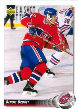 #80 Benoit Brunet - Montreal Canadiens - 1992-93 Upper Deck Hockey