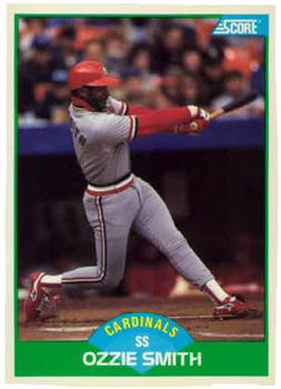 #80 Ozzie Smith - St. Louis Cardinals - 1989 Score Baseball