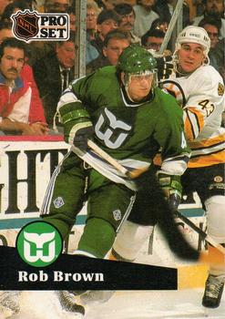 #80 Rob Brown - 1991-92 Pro Set Hockey