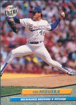 #80 Ted Higuera - Milwaukee Brewers - 1992 Ultra Baseball