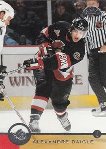 #80 Alexandre Daigle - Ottawa Senators - 1996-97 Leaf Hockey