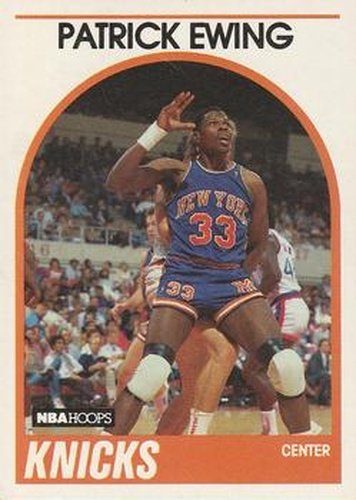 #80 Patrick Ewing - New York Knicks - 1989-90 Hoops Basketball