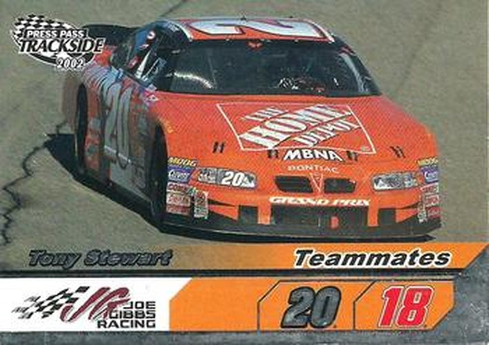 #80 Tony Stewart - Joe Gibbs Racing - 2002 Press Pass Trackside Racing