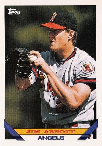 #780 Jim Abbott - California Angels - 1993 Topps Baseball